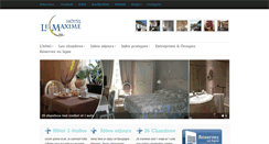 Desktop Screenshot of hotel-lemaxime.com