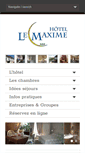 Mobile Screenshot of hotel-lemaxime.com