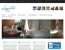 Tablet Screenshot of hotel-lemaxime.com